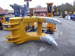 Liebherr - Greifer/ Abbruch-Stein-Greifer, mechanisch - Schnittbreite= 1250 mm - Bagger ID-Maße: 100-770/490-90/100-355-100 - Arbeitstiefe Nutzlänge ca. 2.000 mm - Bagger: 75t-100t