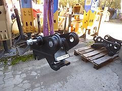 ALLGEM. / UNIVERSELL - Schnellwechsler mechanisch Bolzen-Bolzen 45-45 - Bagger: JCB 3CX - Bagger-Identmaße: 45-151-230-151-45 - Unten SW-Geräte-Aufnahme: 45-168-345-168-45 - Bagger: 8t-14t