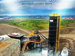 Fabo 100 m³/h Mobile Concrete Batching Plant