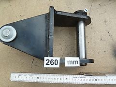 Rock - Kreuz-Gelenk Greifergabel - passend zu HG 1-4 Greifer - Bagger-Aufnahme 40-150 mm lichte Weite - Greiferaufnahme unten Identmaße: 25-50 mm, - Bagger 1t-4t