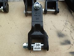 Rock - Kreuz-Gelenk Greifergabel - passend zu HG 1-4 Greifer - Bagger-Aufnahme 30-70 mm lichte Weite - Greiferaufnahme unten : 30 mm - Bagger: 1t-4t