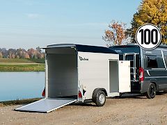 Debon Kofferanhänger C300 148x295cm H:190cm 1,3t|Alu|Polybug|Tür|