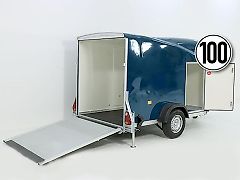 Debon Kofferanhänger Cargo 1300 Vollpoly 150x290cm H:160cm|Tür|bl